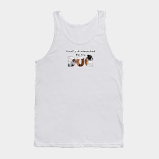 Easily distracted by my dog - Boxer dog oil painting word art Tank Top